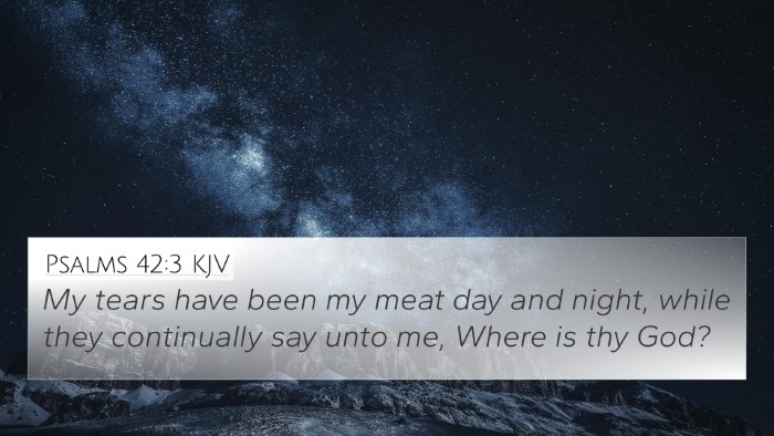 Psalms 42:3 KJV Bible Verse Image