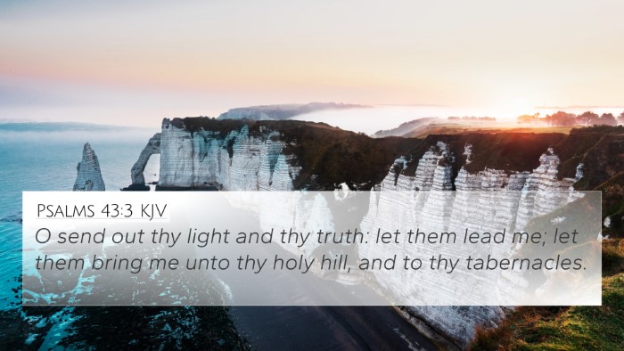 Psalms 43:3 KJV Bible Verse Image