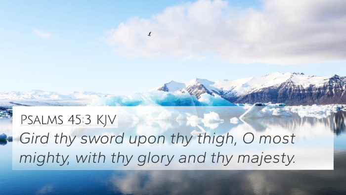 Psalms 45:3 KJV Bible Verse Image