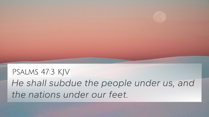 Psalms 47:3 KJV Bible Verse Image