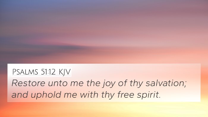 Psalms 51:12 KJV Bible Verse Image