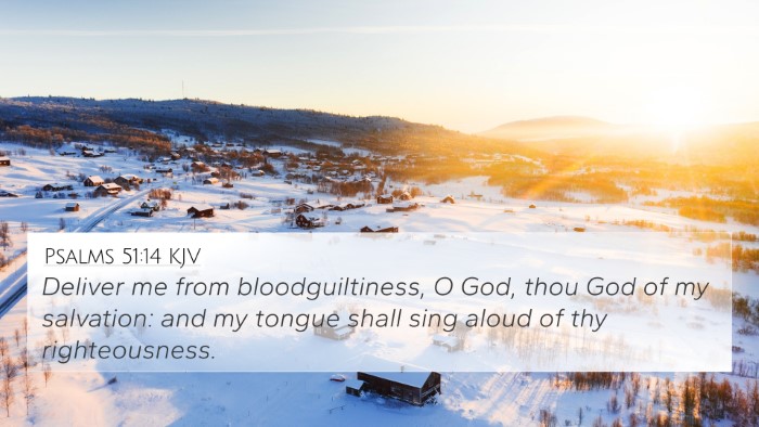 Psalms 51:14 KJV Bible Verse Image