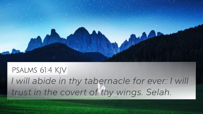 Psalms 61:4 KJV Bible Verse Image