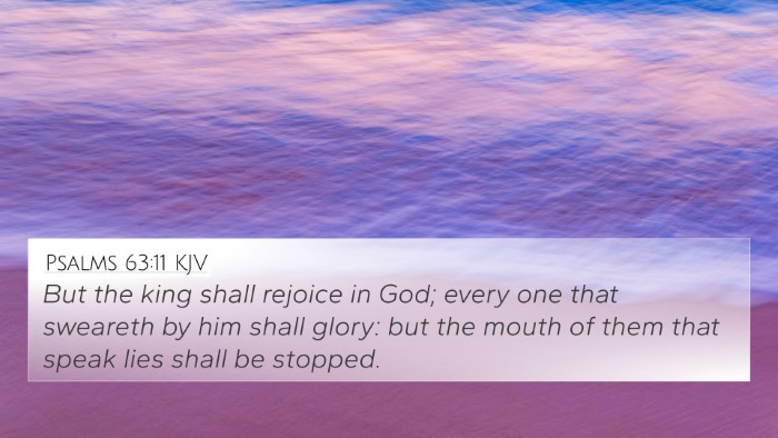 Psalms 63:11 Explained