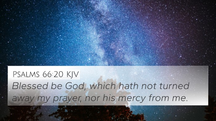 Psalms 66:20 KJV Bible Verse Image