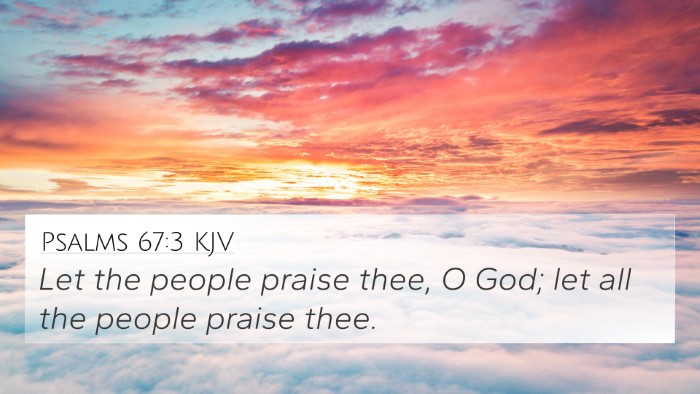 Psalms 67:3 KJV Bible Verse Image