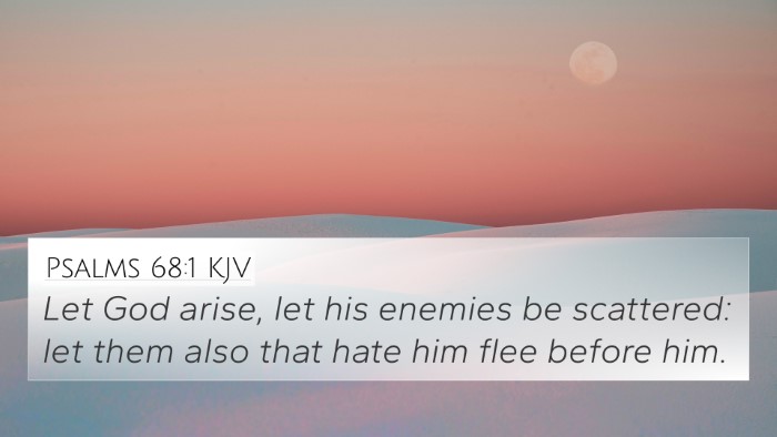 Psalms 68:1 KJV Bible Verse Image