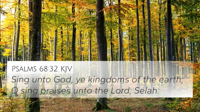 Psalms 68:32 KJV Bible Verse Image