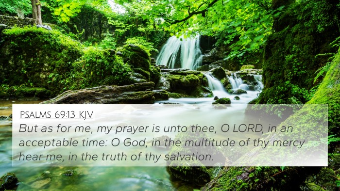 Psalms 69:13 KJV Bible Verse Image
