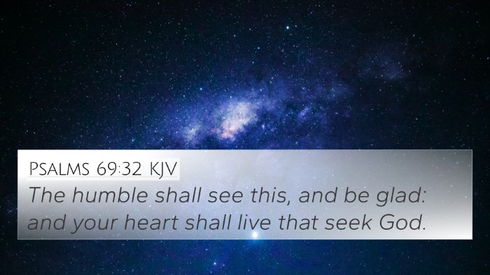 Psalms 69:32 KJV Bible Verse Image