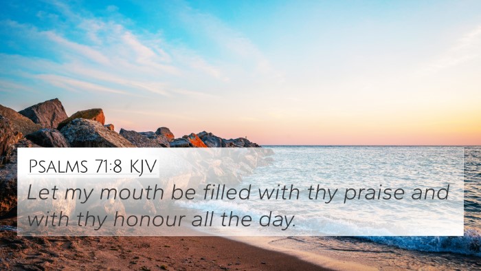 Psalms 71:8 KJV Bible Verse Image