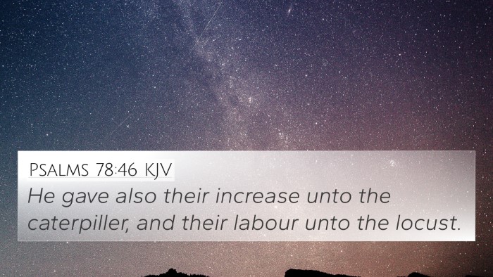 Psalms 78:46 KJV Bible Verse Image