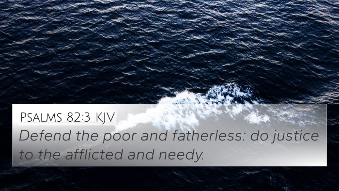 Psalms 82:3 KJV Bible Verse Image