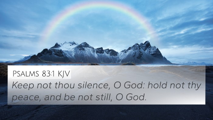 Psalms 83:1 KJV Bible Verse Image
