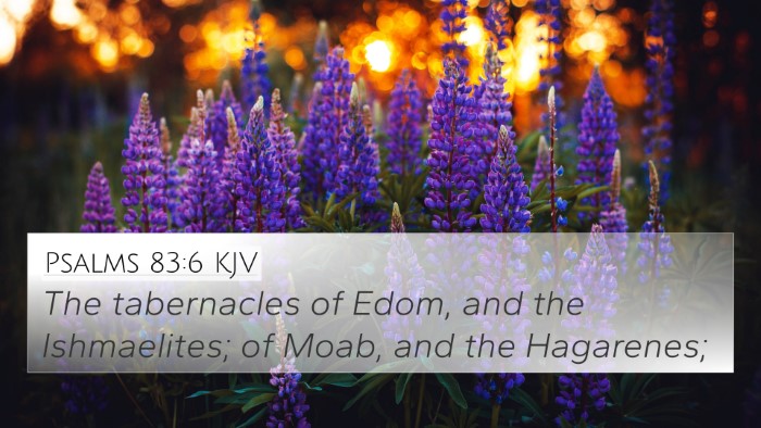 Psalms 83:6 KJV Bible Verse Image