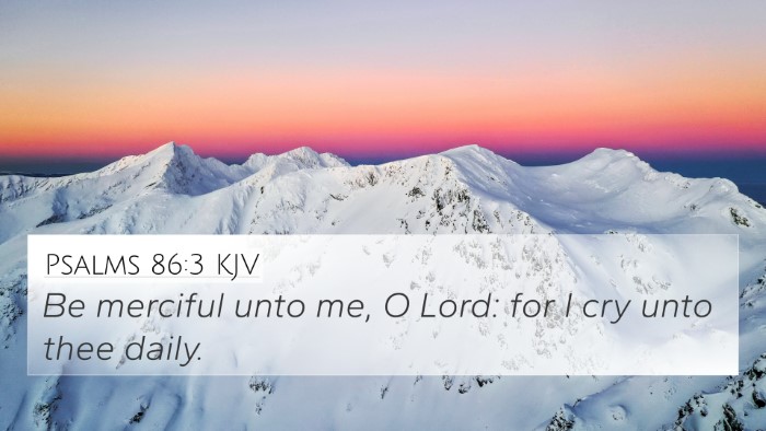 Psalms 86:3 KJV Bible Verse Image