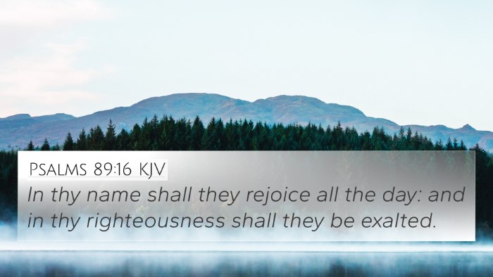 Psalms 89:16 Explained