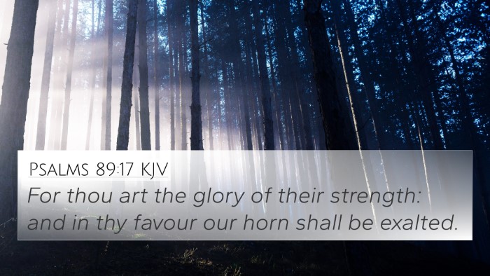 Psalms 89:17 Explained