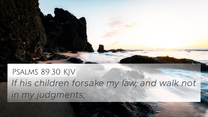 Psalms 89:30 Explained