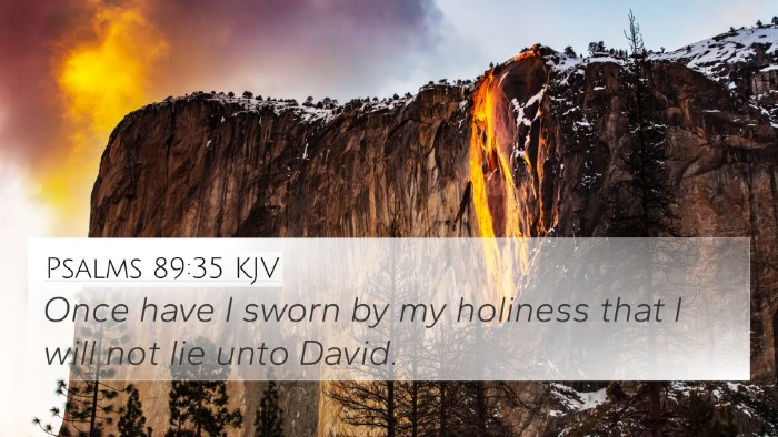 Psalms 89:35 Explained