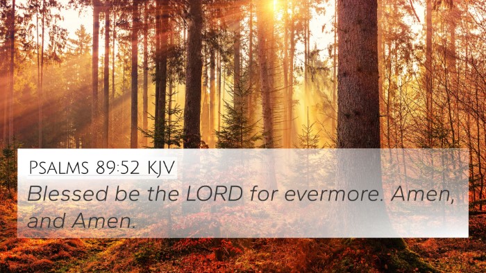 Psalms 89:52 Explained
