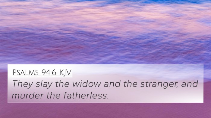 Psalms 94:6 KJV Bible Verse Image