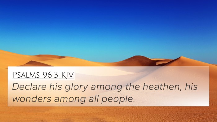 Psalms 96:3 KJV Bible Verse Image