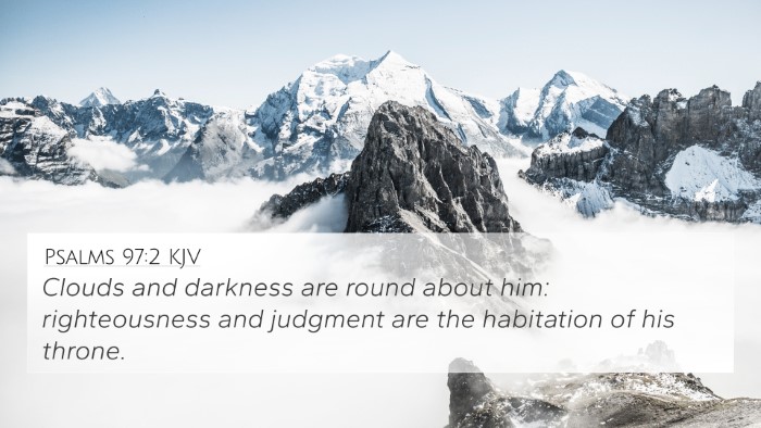 Psalms 97:2 KJV Bible Verse Image