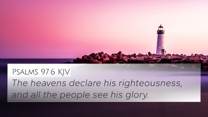Psalms 97:6 KJV Bible Verse Image