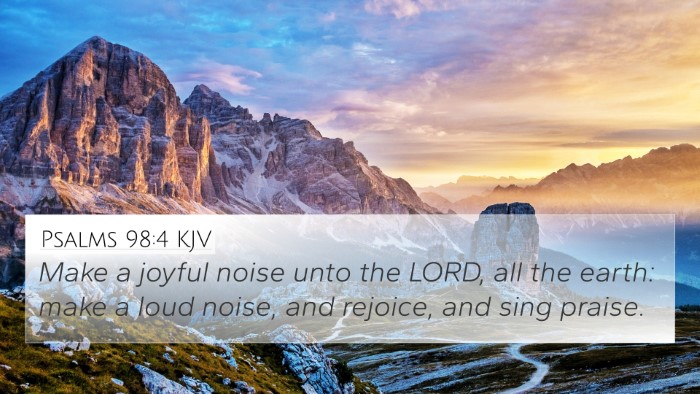 Psalms 98:4 Explained