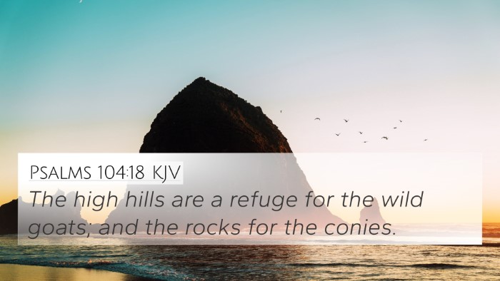 Psalms 104:18 KJV Bible Verse Image