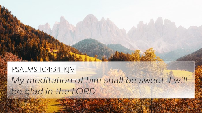 Psalms 104:34 KJV Bible Verse Image