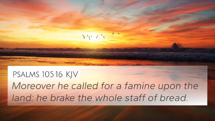 Psalms 105:16 KJV Bible Verse Image