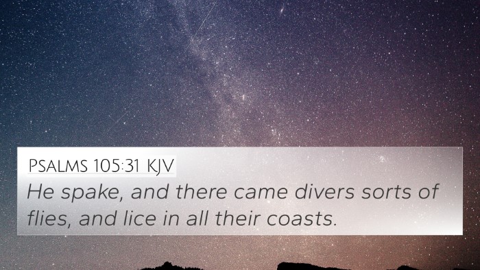 Psalms 105:31 Explained