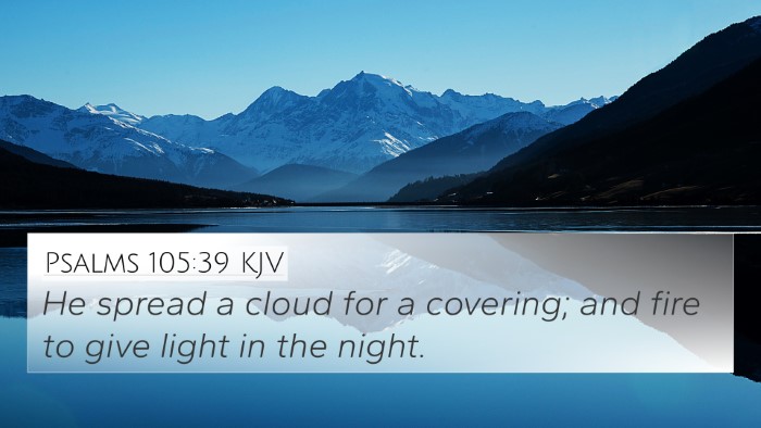 Psalms 105:39 KJV Bible Verse Image