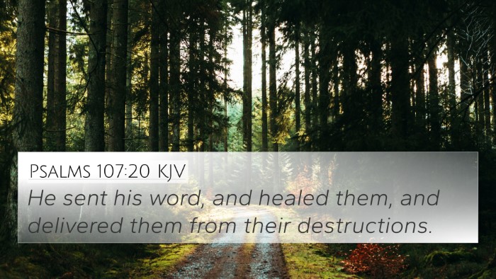Psalms 107:20 Explained
