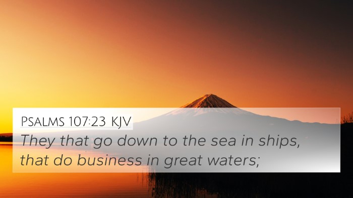 Psalms 107:23 Explained