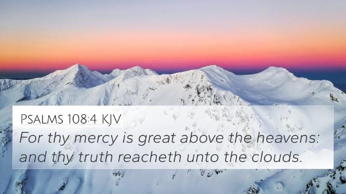 Psalms 108:4 KJV Bible Verse Image