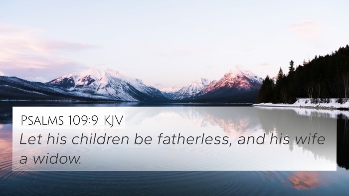 Psalms 109:9 KJV Bible Verse Image