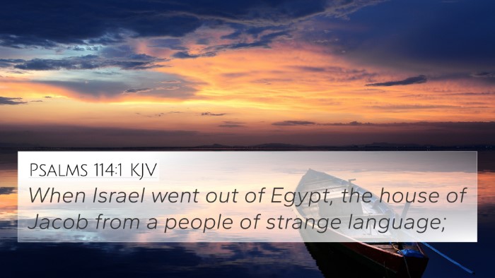 Psalms 114:1 Explained