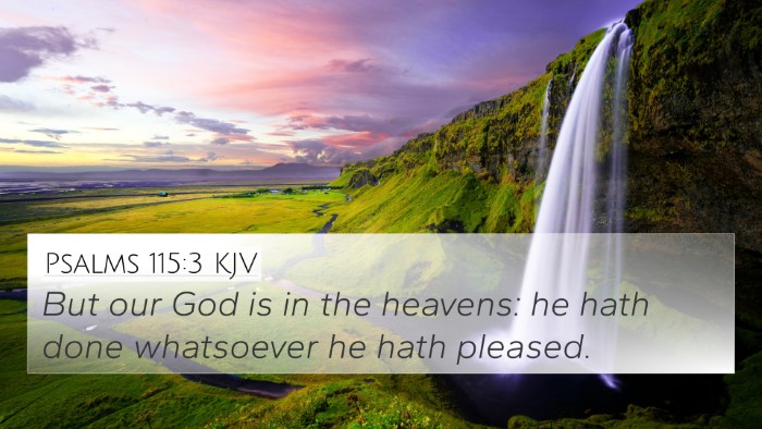 Psalms 115:3 KJV Bible Verse Image