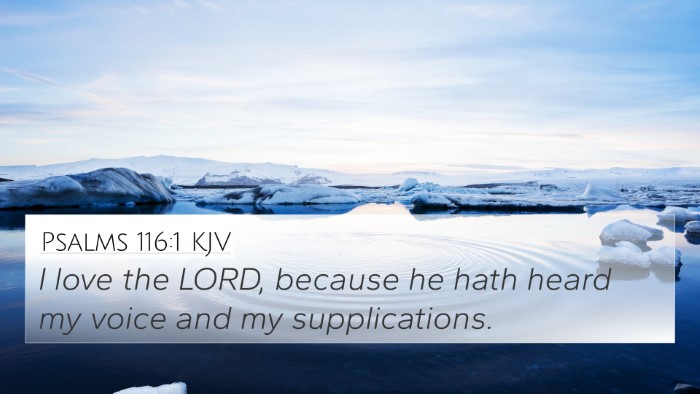 Psalms 116:1 KJV Bible Verse Image