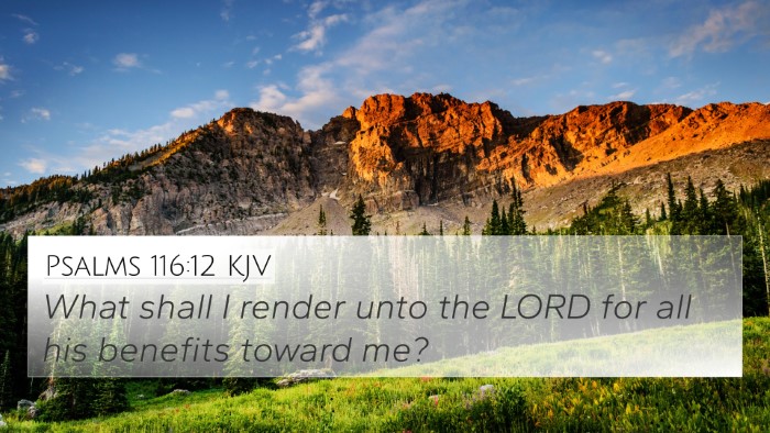 Psalms 116:12 KJV Bible Verse Image