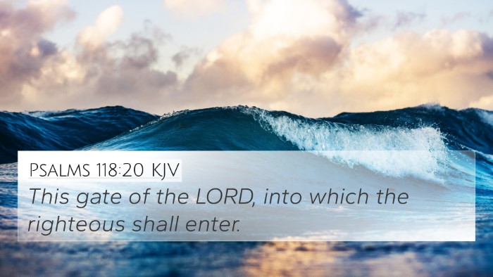 Psalms 118:20 Explained