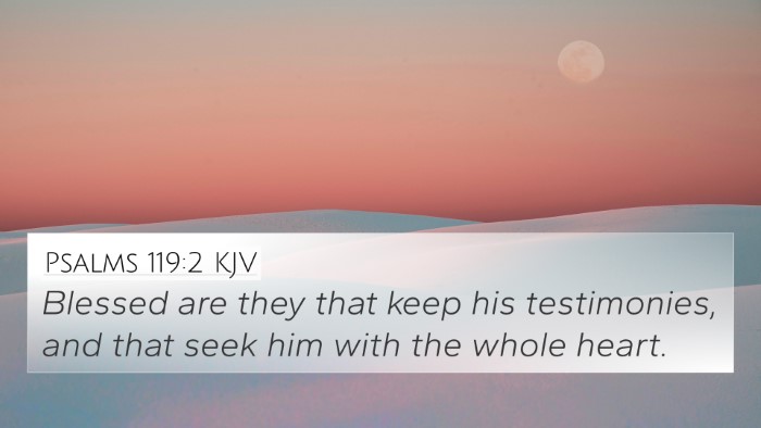 Psalms 119:2 KJV Bible Verse Image
