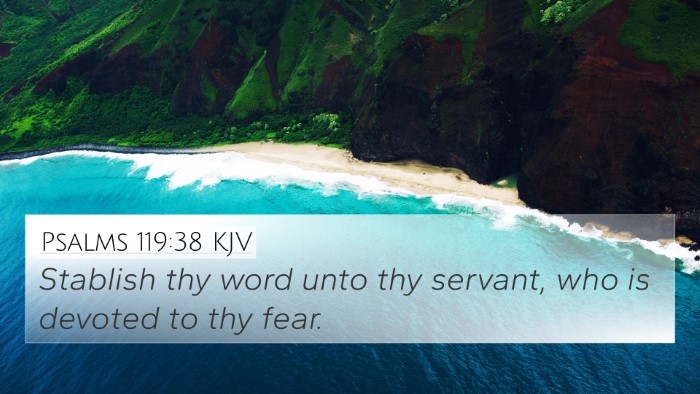 Psalms 119:38 KJV Bible Verse Image