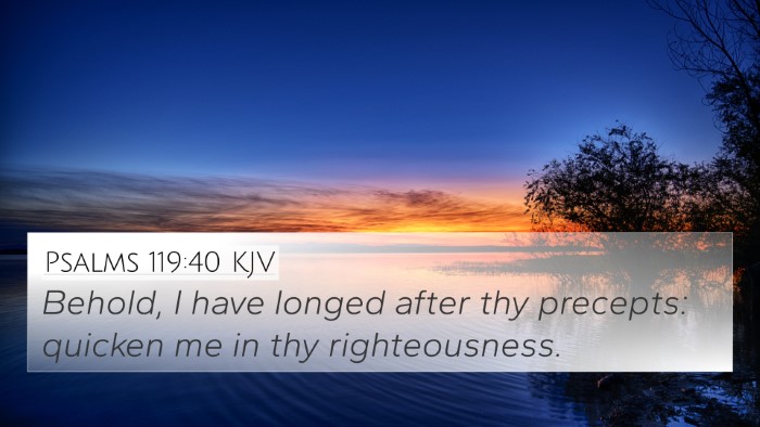 Psalms 119:40 KJV Bible Verse Image