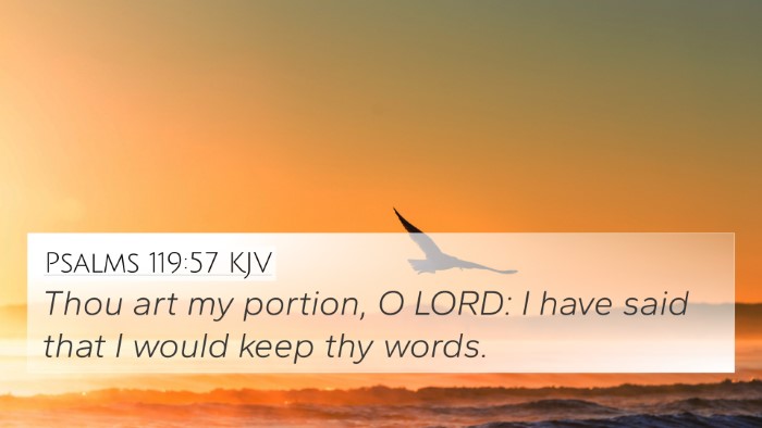 Psalms 119:57 Explained