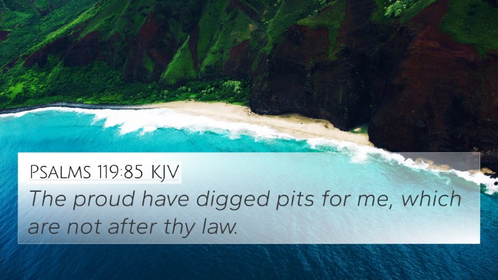 Psalms 119:85 KJV Bible Verse Image