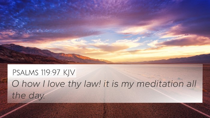 Psalms 119:97 KJV Bible Verse Image